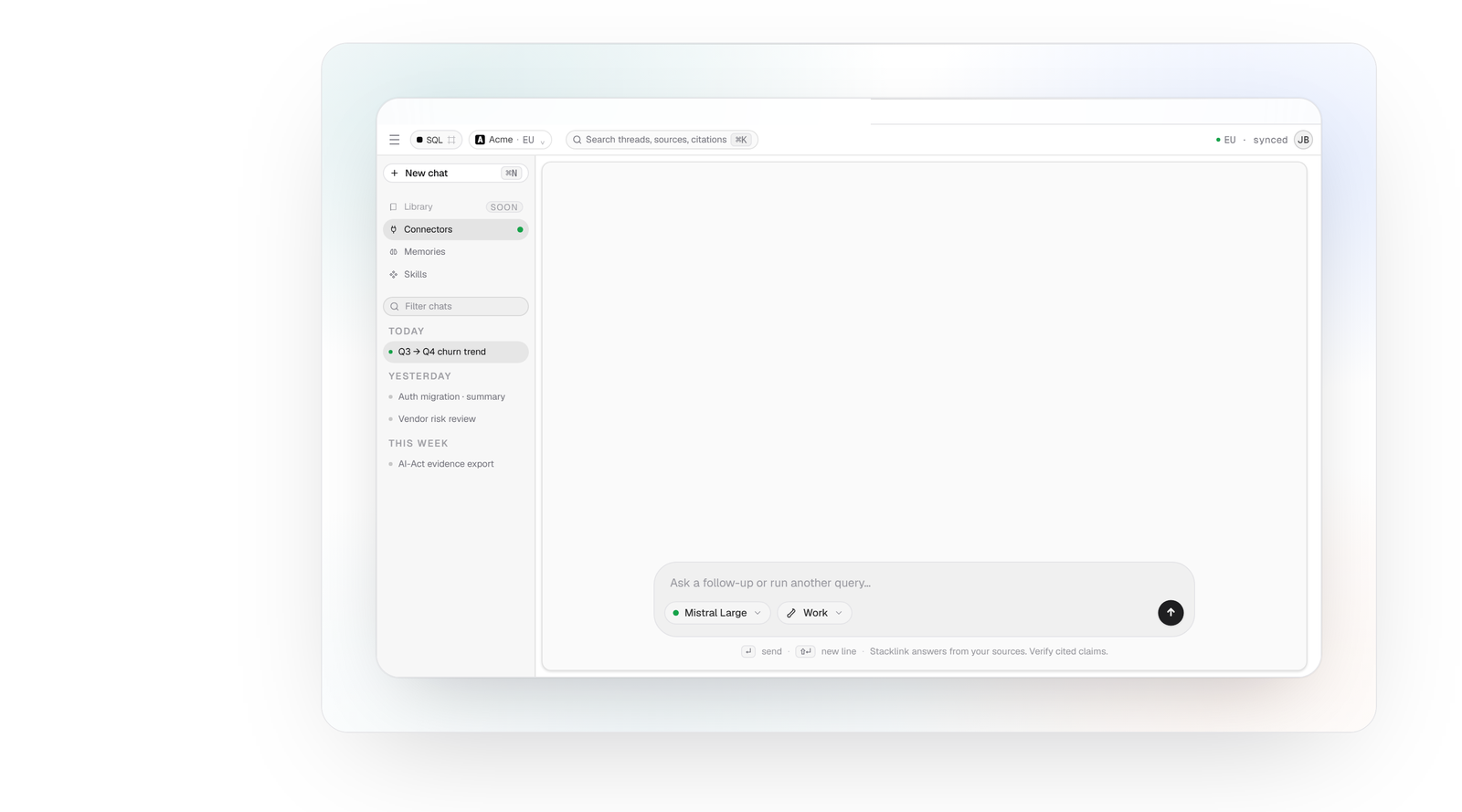 Stacklink file knowledge view