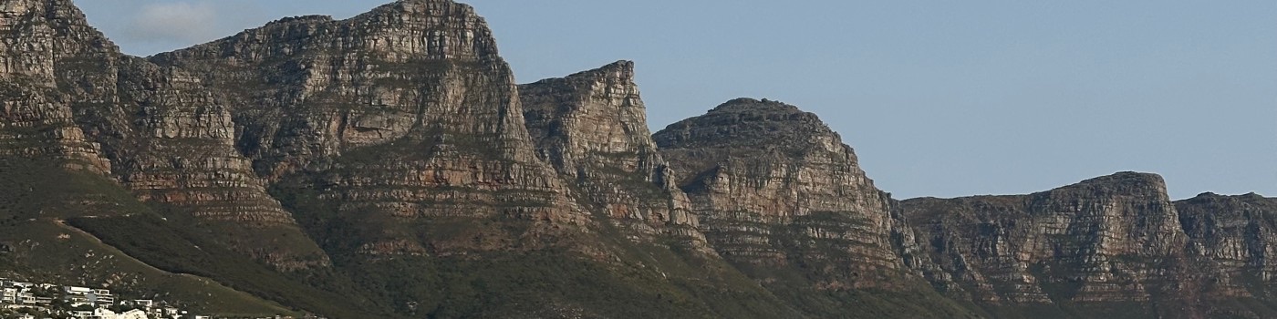 A mountain ridge above the sea